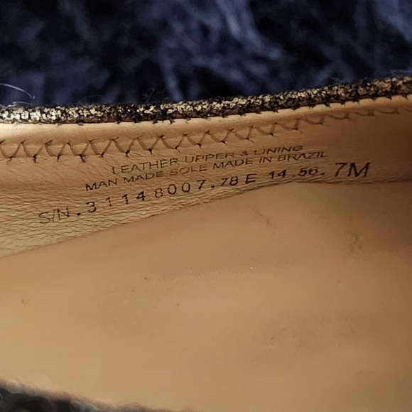 Tory Burch REVA Ballet Powdered Cheetah Animal Print Metal Logo Flats Size 7M - Picture 5 of 6